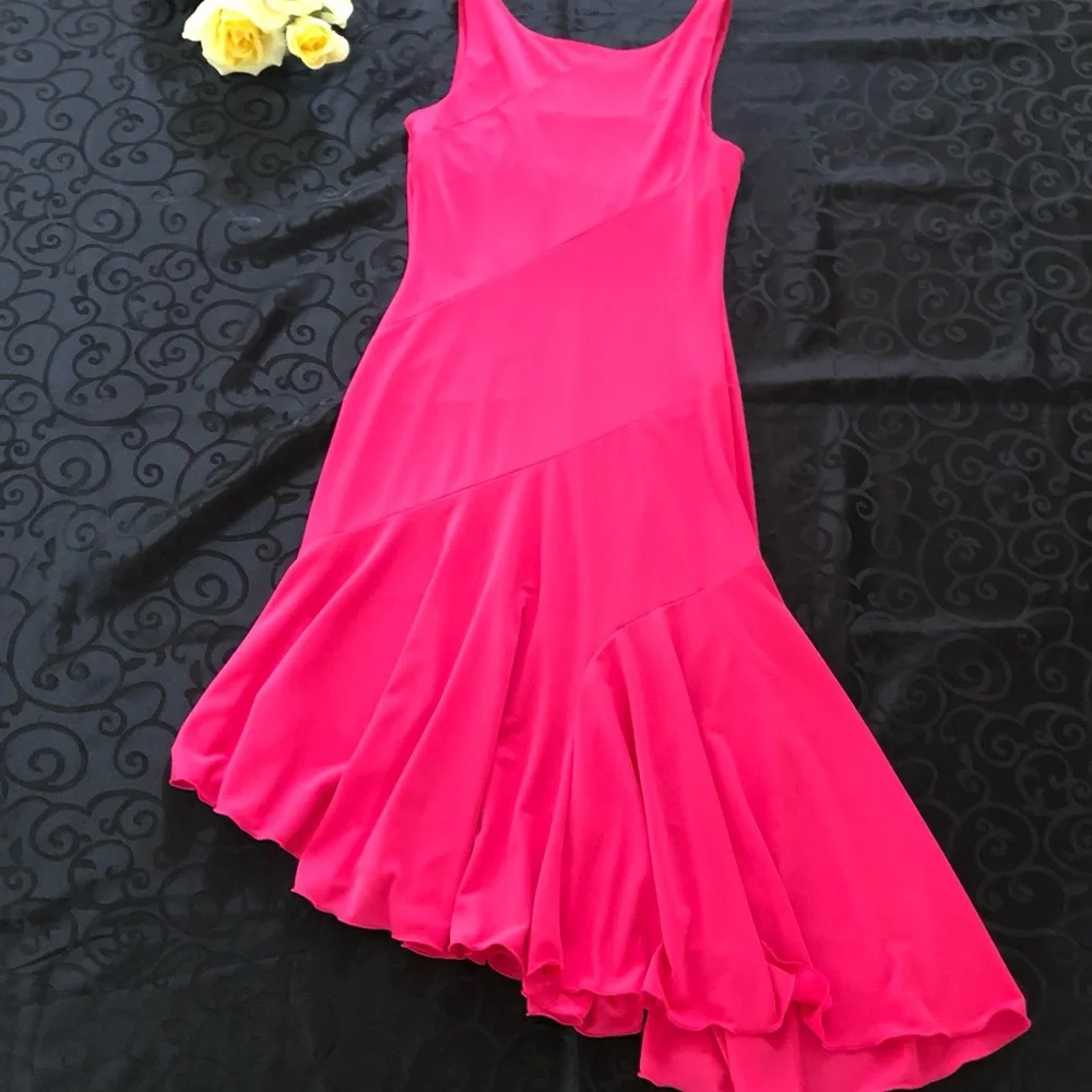 Express Sleeveless Asymmetrical Pink Dress - Picture 6 of 8